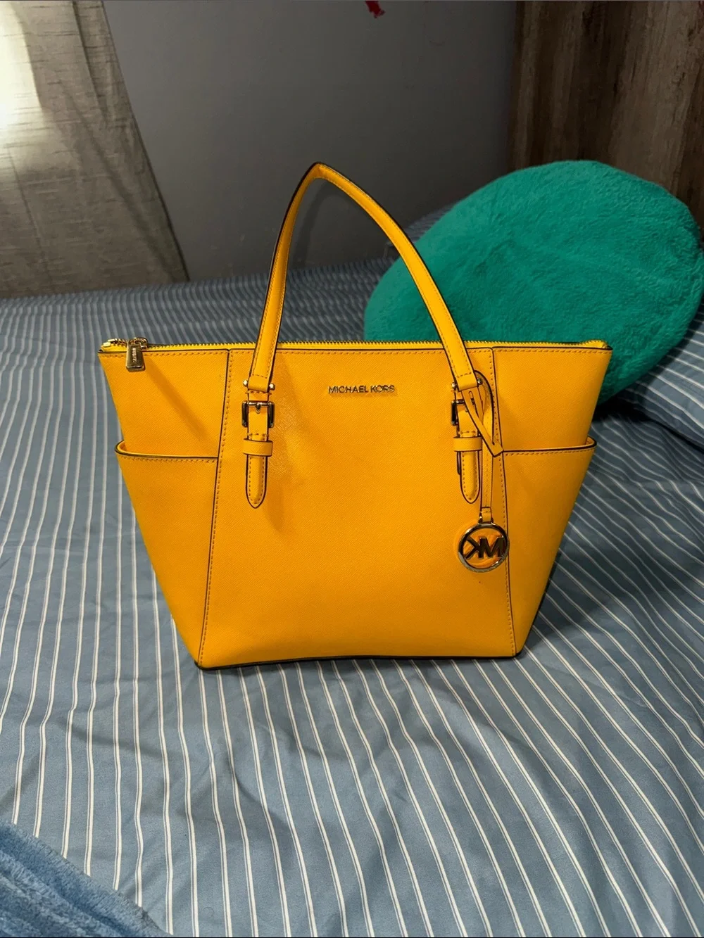 Michael Kors Bright Yellow Leather Tote